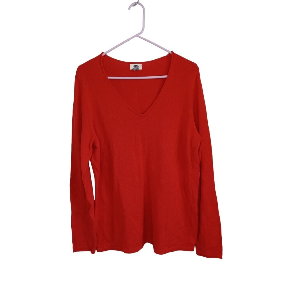 Old Navy red‎ orange knit sweater